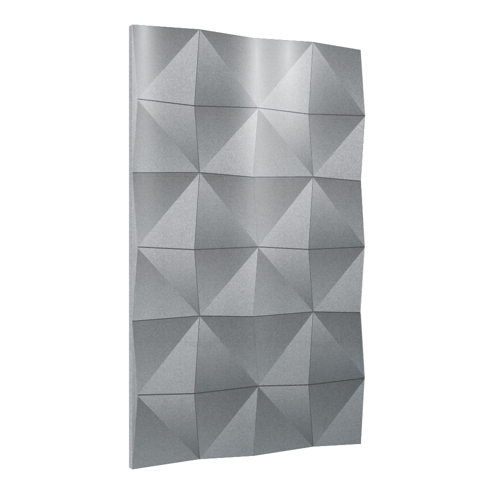 Объемные оцинкованные фасадные кассеты Ромб