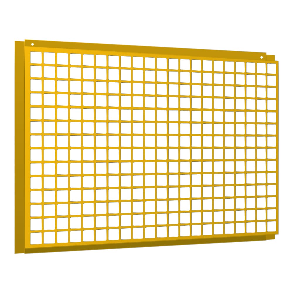 Нержавеющие фасадные перфокассеты крупный квадрат 0,5 мм RAL